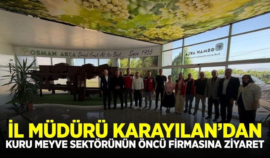 Manisa Tarım İl Müdürlüğü’nden Akça Tarım’a ziyaret