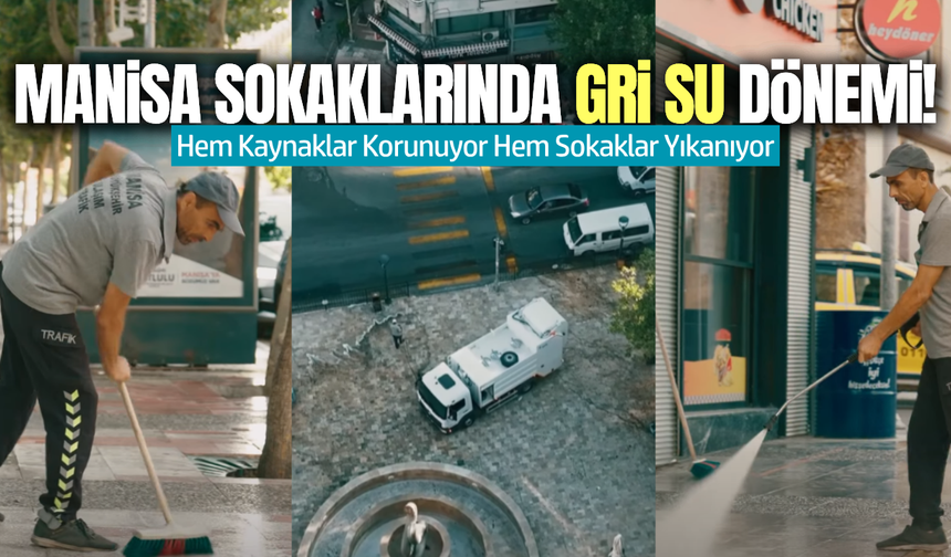 Manisa sokaklarında temizlik seferberliği!