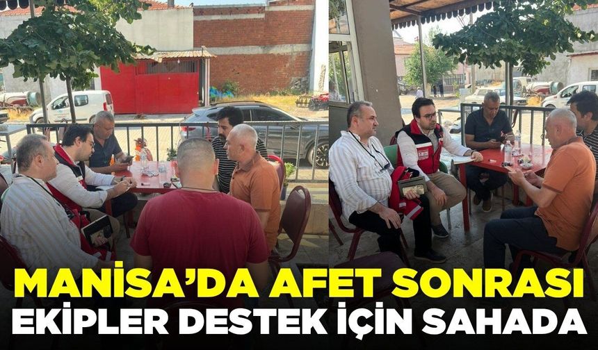 Akhisar'da dolu ve su baskını