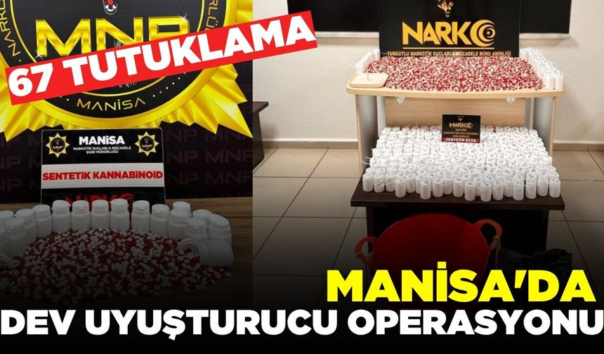 Manisa'da dev operasyon: Onlarca kişi tutuklandı