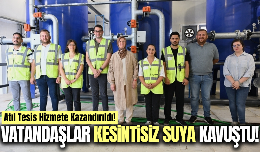Manisa'da içme suyu arıtma tesisi yeniden hizmete kazandırıldı