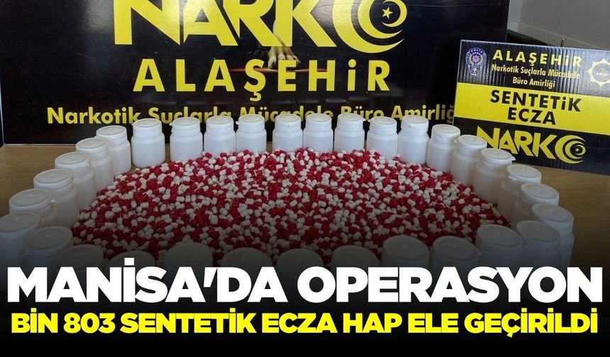 Alaşehir'de operasyon: 1 tutuklama