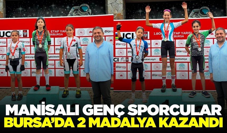 Manisalı Genç Bisikletçilerden Çifte Madalya