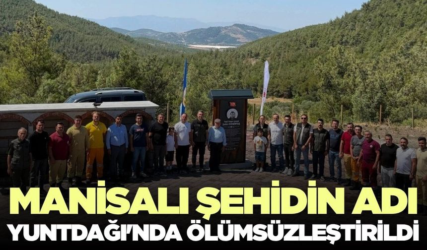 Şehit Şahin Dönertaş'ın adı Manisa'da yaşatılacak!