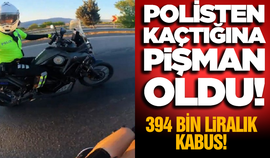 Polisten Kaçan Motosikletliye Rekor Ceza: O Anlar Kask Kamerasında!
