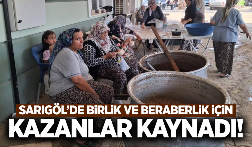 Sarıgöl'de geleneksel aşure hayrı!