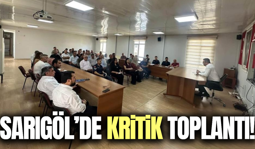 Sarıgöl’de orman yangınlarına karşı tedbirler masaya yatırıldı