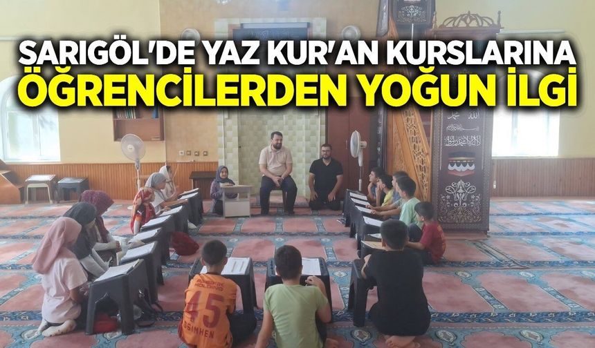 Sarıgöl İlçe Müftüsü Güvenir Kur'an Kursu Öğrencileri ile buluştu