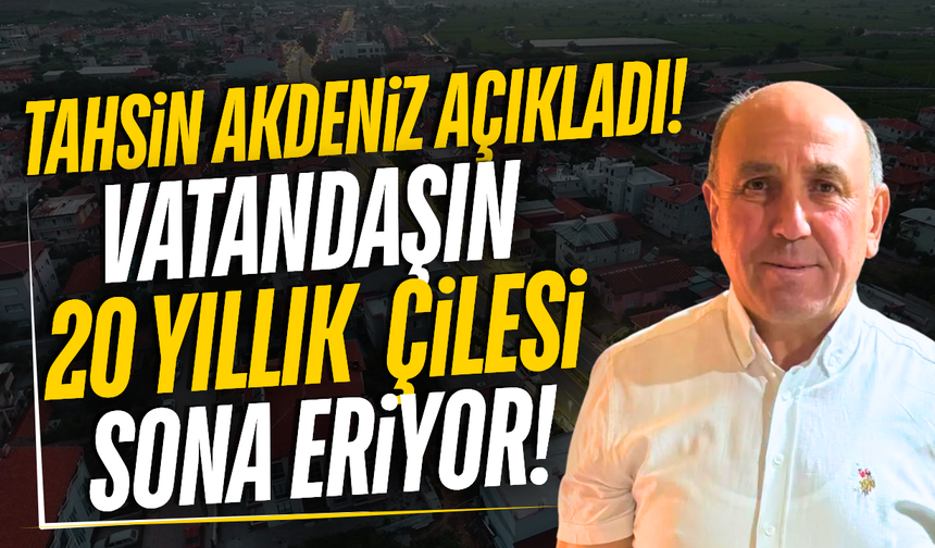 Sarıgöl'ün o mahallesinde yıllardır süren sorun çözüldü!