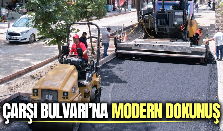 Şehzadeler'deki Çarşı Bulvarı modern görünümüne kavuşuyor