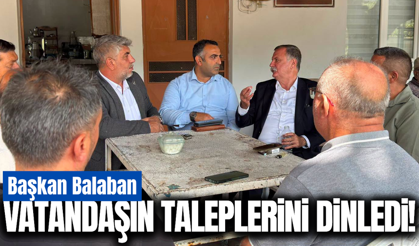 Semih Balaban, Gürle Mahallesi’nde vatandaşlarla bir araya geldi!