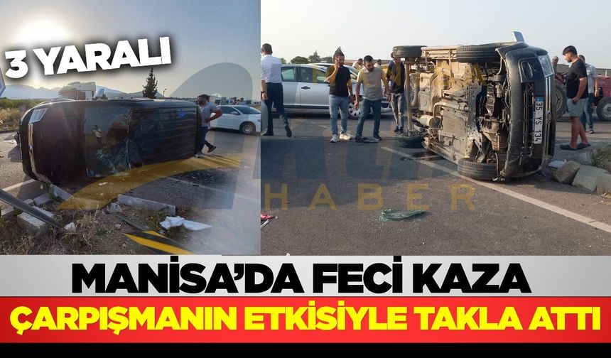 Manisa'da feci kaza: 3 yaralı