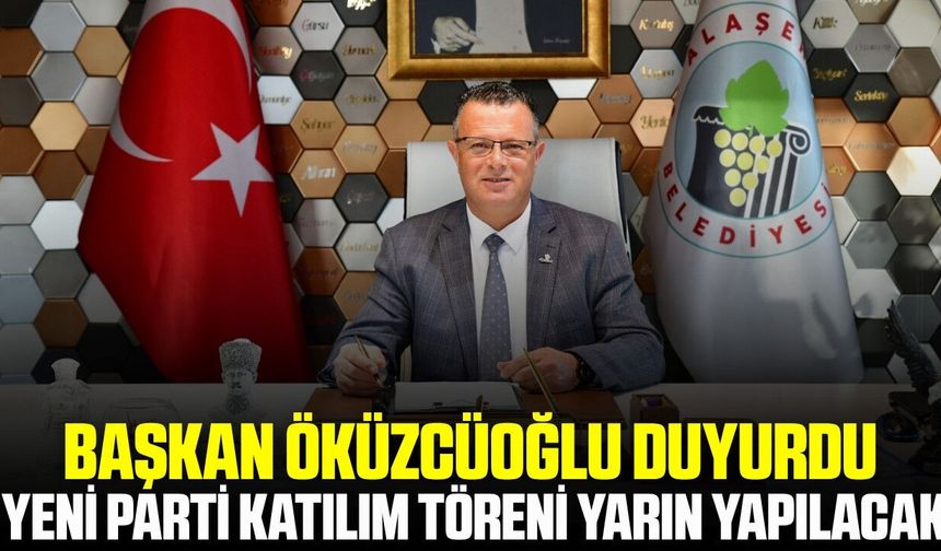 Başkan Öküzcüoğlu duyurdu: "Tüm halkımız davetlidir"