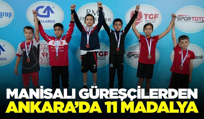 Yunusemre'nin Minik Pehlivanları Türkiye Şampiyonası'na Damga Vurdu