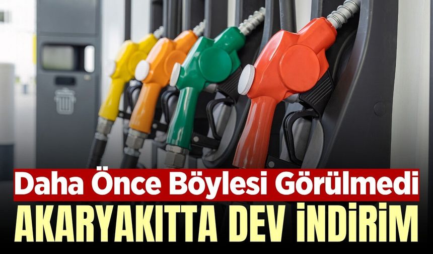 Akaryakıta tarihi indirim geliyor! İşte tüm detaylar