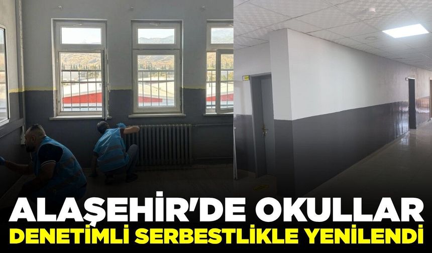 Ala­şe­hir'de de­ne­tim­li ser­best­lik yüküm­lü­le­rin­den eği­ti­me destek