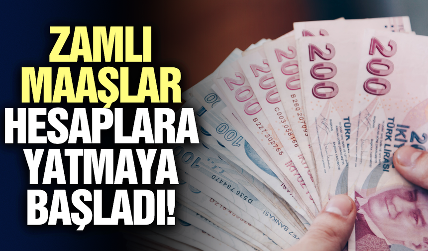 Bakan  duyurdu:  Zamlı maaşlar hesaplarda!
