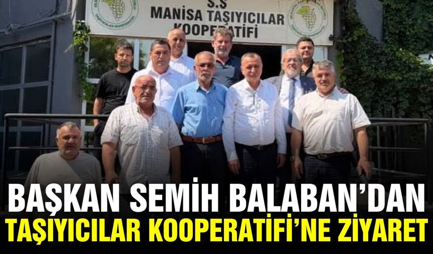 Başkan Balaban’dan Taşıyıcılar Kooperatifi’ne Taziye Ziyareti