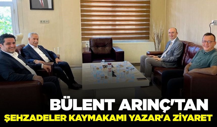 Arınç'tan Günhan Yazar'a 'Hayırlı olsun' ziyareti