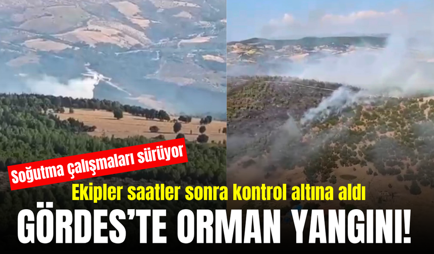 Gördes’te orman yangını kontrol altına alındı