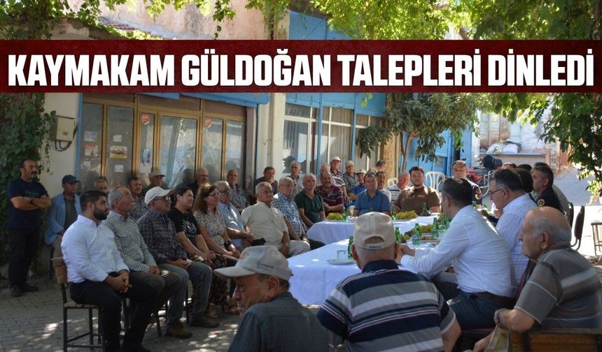 Kaymakam Güldoğan, talepleri yerinde dinledi