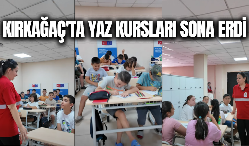Kırkağaç’ta çocuklar yaz tatilini öğrenerek ve eğlenerek geçirdi