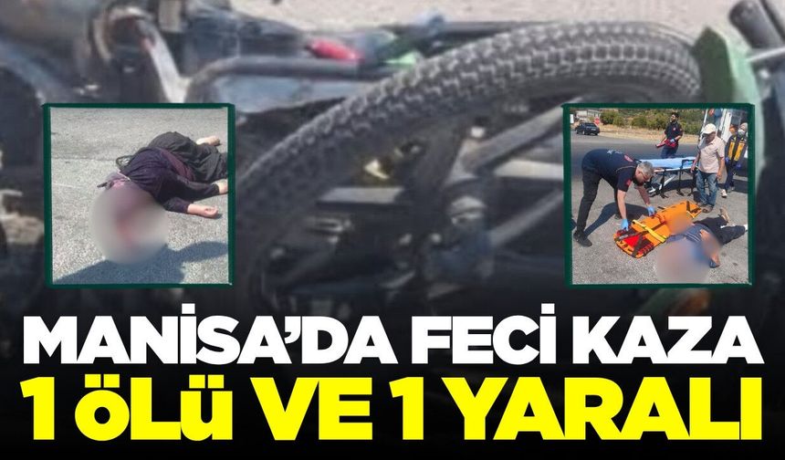 Kırkağaç'ta taksi ile otomobil çarpıştı: 1 ölü, 1 yaralı