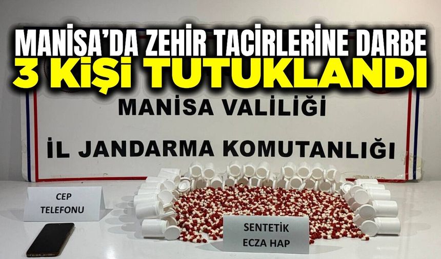Manisa Jandarmasından Uyuşturucu Tacirlerine Peş Peşe Operasyon: 3 Tutuklama