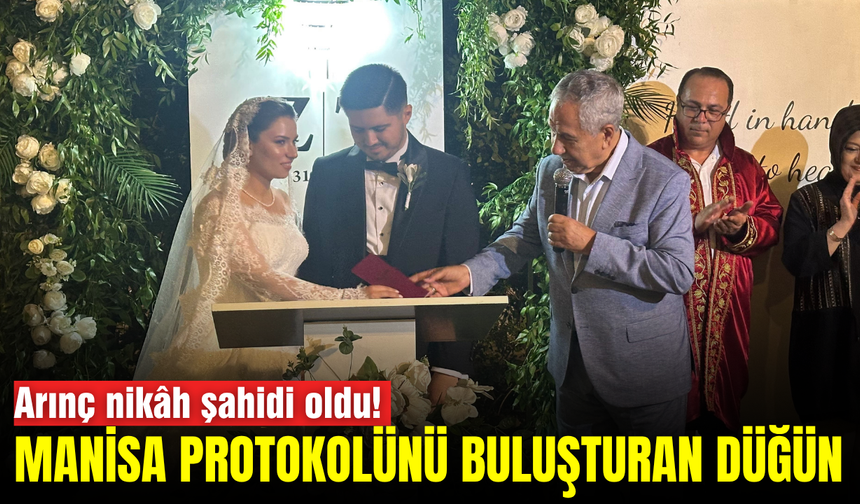Manisa ve Soma protokolü bu düğünde buluştu