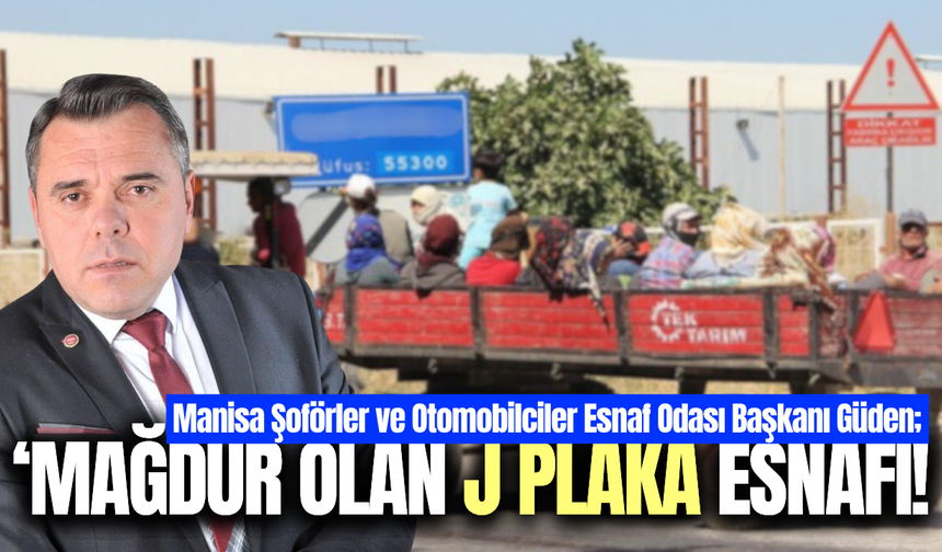 Manisa Şoförler Odası'ndan sert çıkış: “Mağdur olan dayıbaşı değil, J plakalı esnaf”