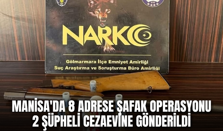 Manisa'da uyuşturucu operasyonu: 2 tutuklama