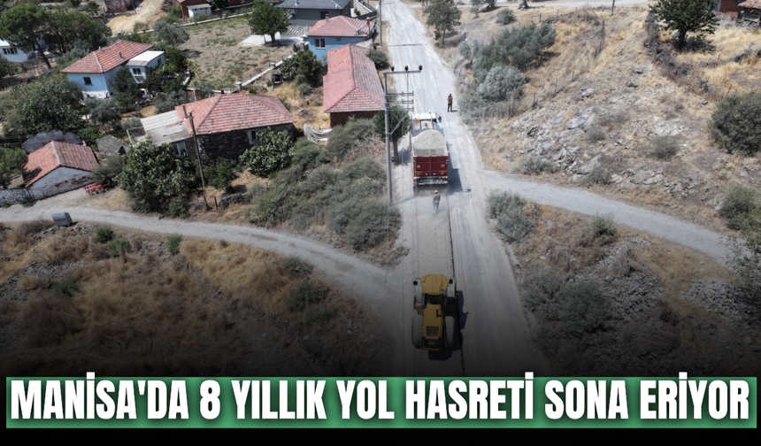 Yunusemre'de yıllardır beklenen yol çalışmasında sona gelindi