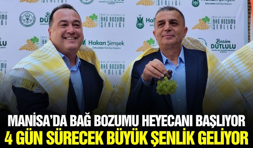 Manisa’da bağ bozumu heyecanı başlıyor