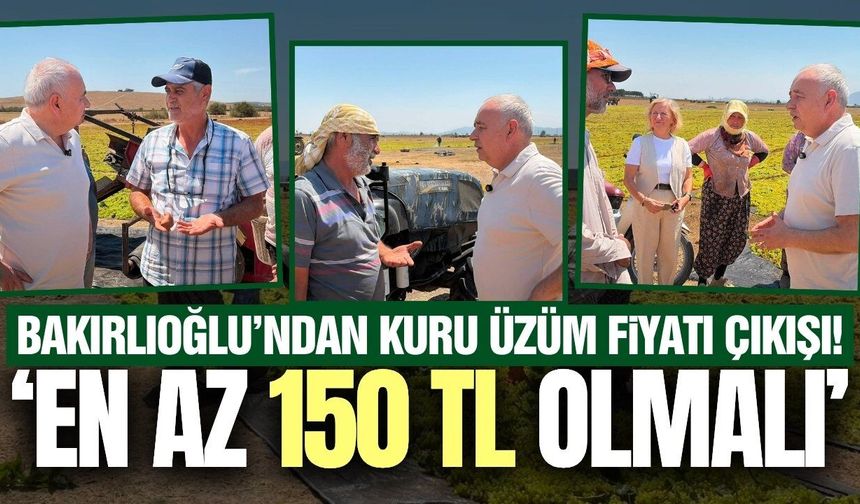 Bakırlıoğlu sahada üreticilerin sorunlarını dinledi!