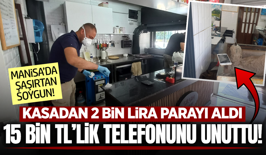 Manisa’da Hırsızlık: Kasadaki Parayı Çaldı, Cep Telefonunu Dükkanda Düşürdü