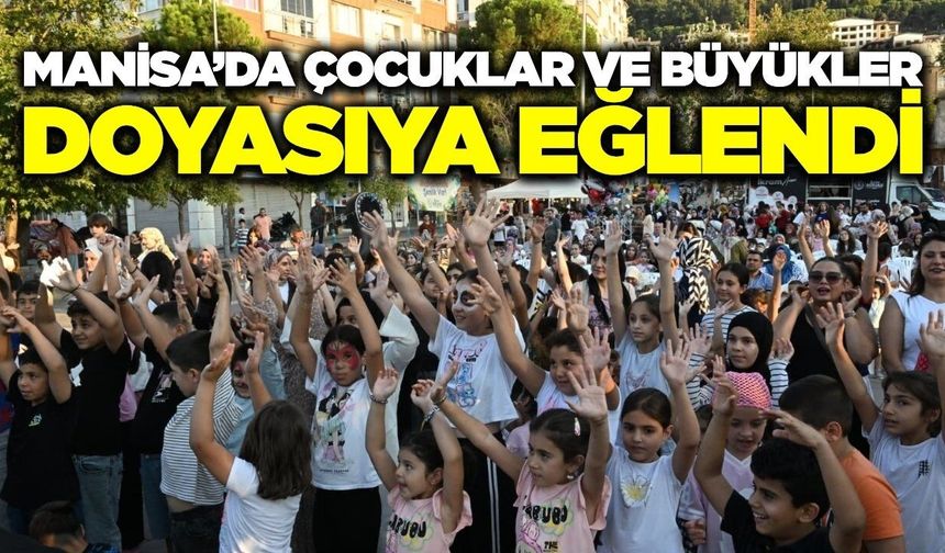 Manisa’da mahalle şenliği: Çocuklar doyasıya eğlendi, büyükler yarışmalara katıldı