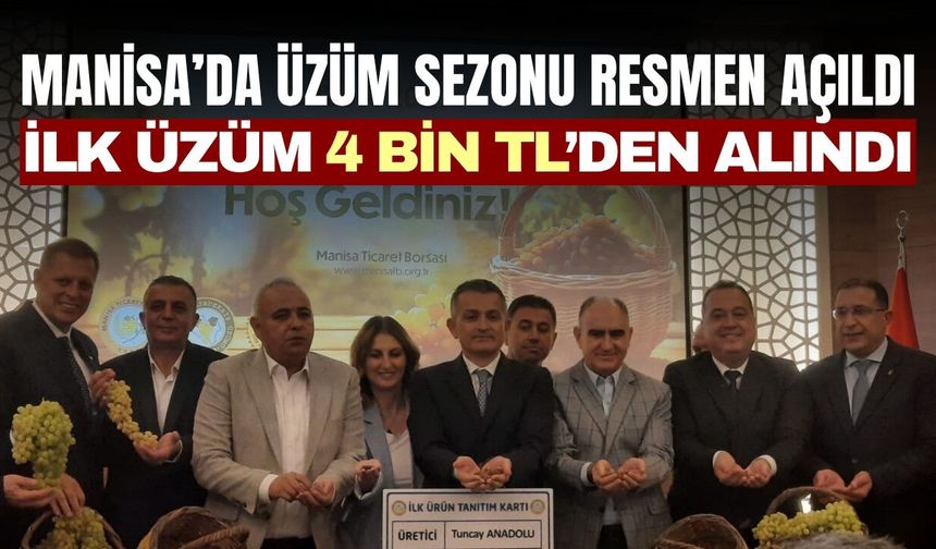 Manisa’da Sezonun İlk Kuru Üzümü 4 Bin TL’den Satıldı