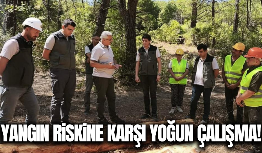 Orman yangınlarına karşı Soma’da yoğun mesai!
