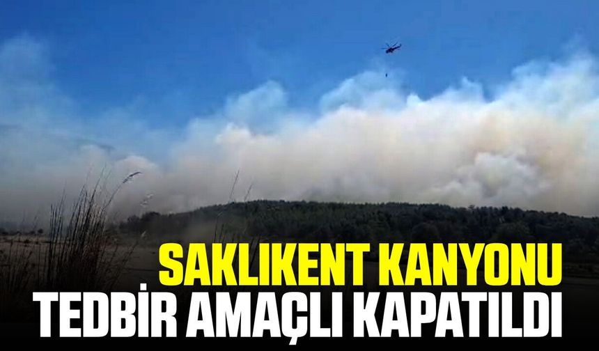 Dünyaca ünlü Saklıkent kanyonu ziyaretçilere kapandı