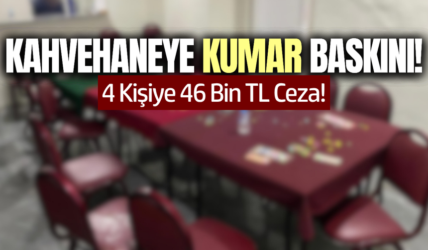 Salihli polisinden kahvehaneye kumar baskını!
