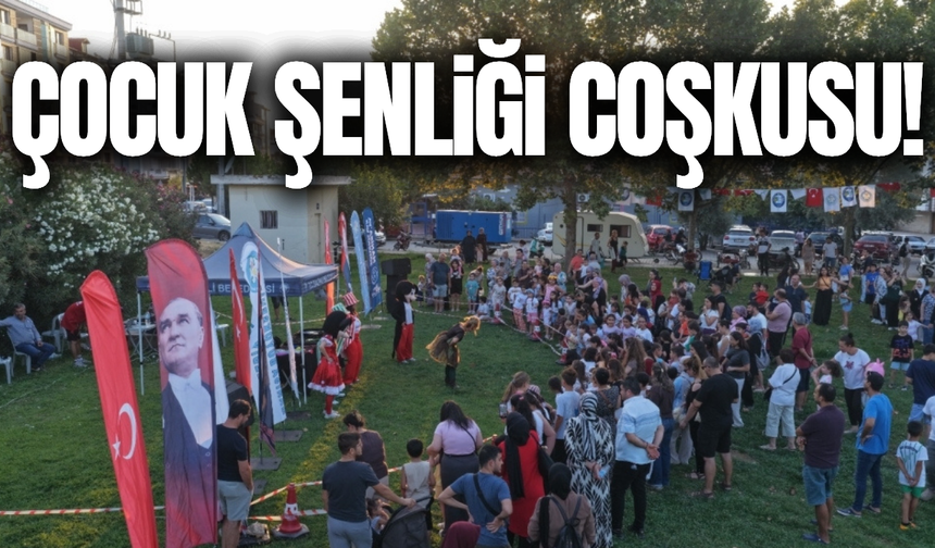 Salihli'de çocuklar doyasıya eğlendi!