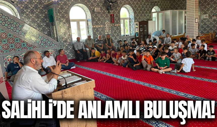 Salihli’de yaz Kur’an Kursu öğrencileri ve velileri kahvaltıda buluştu