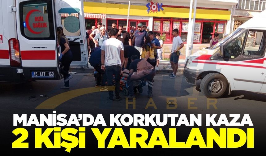 Sarıgöl'de motosikletler çarpıştı: 2 yaralı