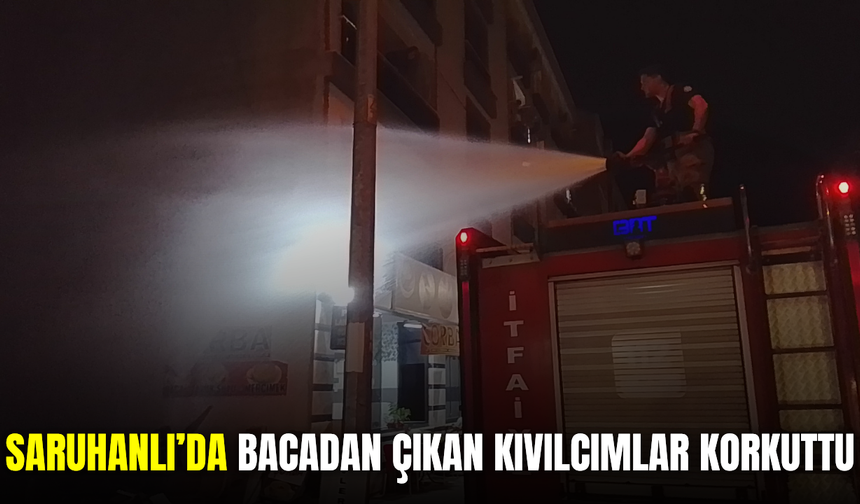 Saruhanlı'da baca yangını