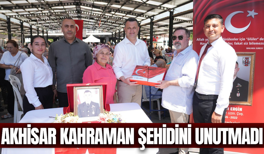 Şehit Uzman Çavuş Reşat Ergin Akhisar'da dualarla anıldı