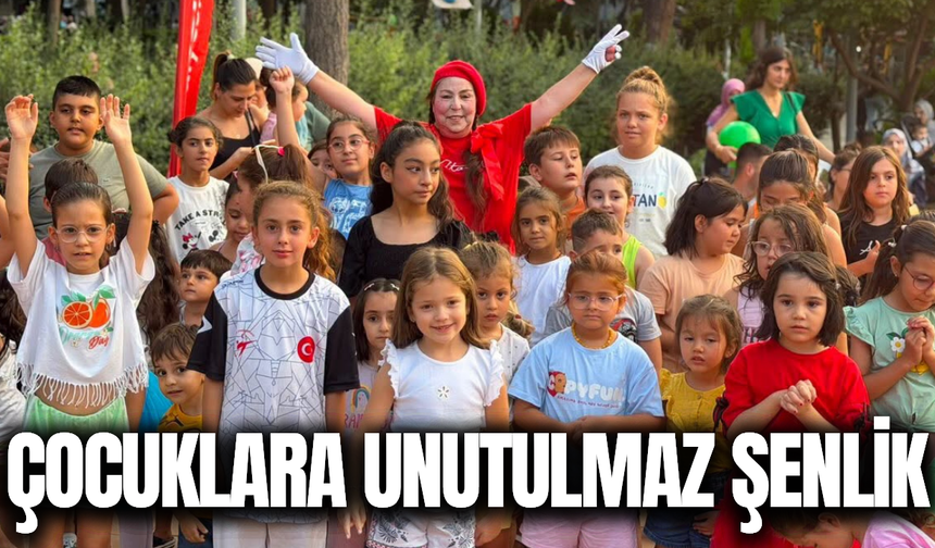 Şehzadeler'de çocuklar doyasıya eğlendi!