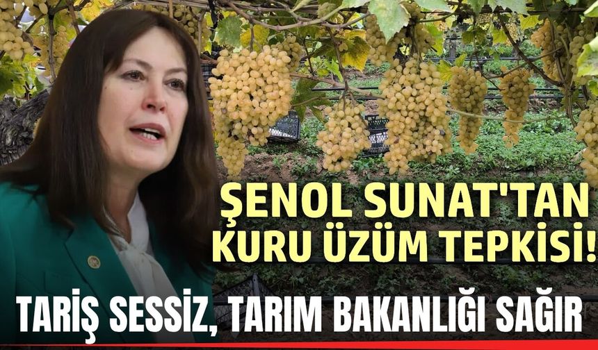 Şenol Sunat'tan sert tepki: "Kuru üzüm fiyatını açıklamak için daha neyi bekliyorsunuz?"