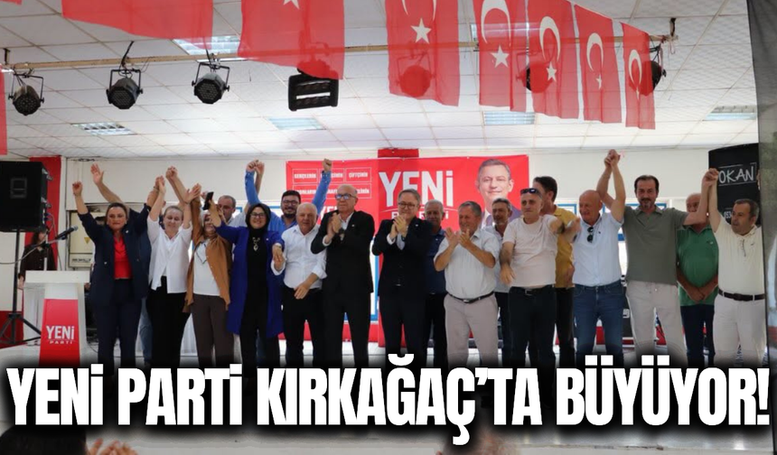YENİ Parti Kırkağaç'ta yeni üyelere rozet takıldı!