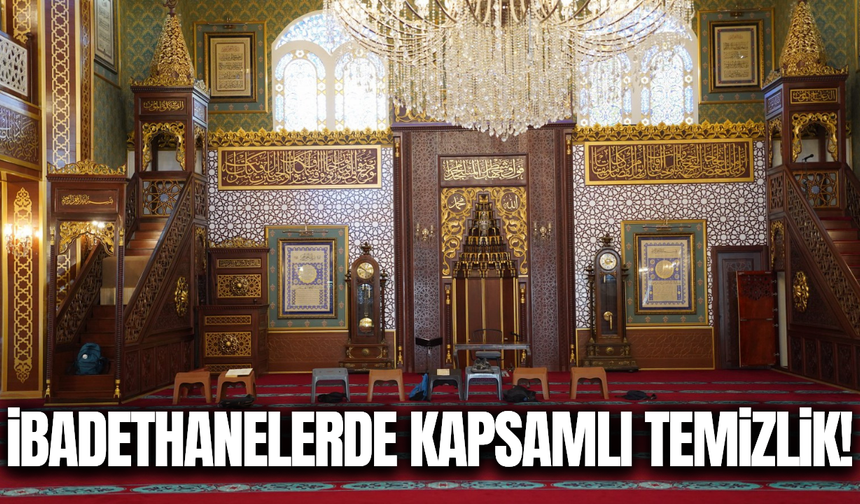 Yunusemre'de ibadethanelerde temizlik seferberliği