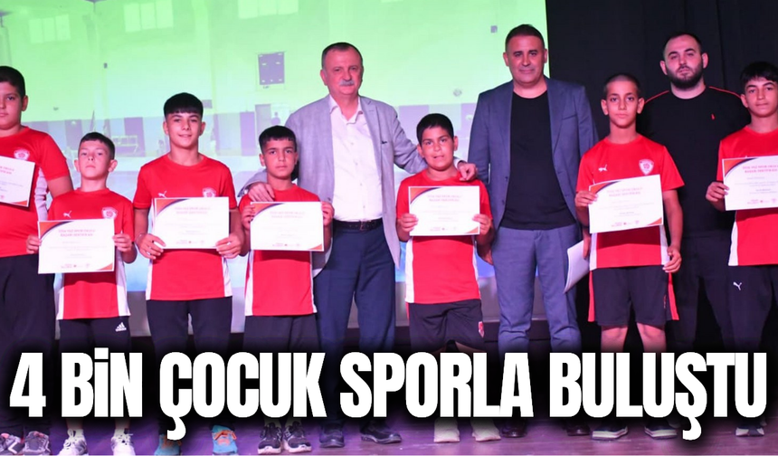 Yunusemre’de spor rüzgarı: 4 bin öğrenci sertifikasını aldı